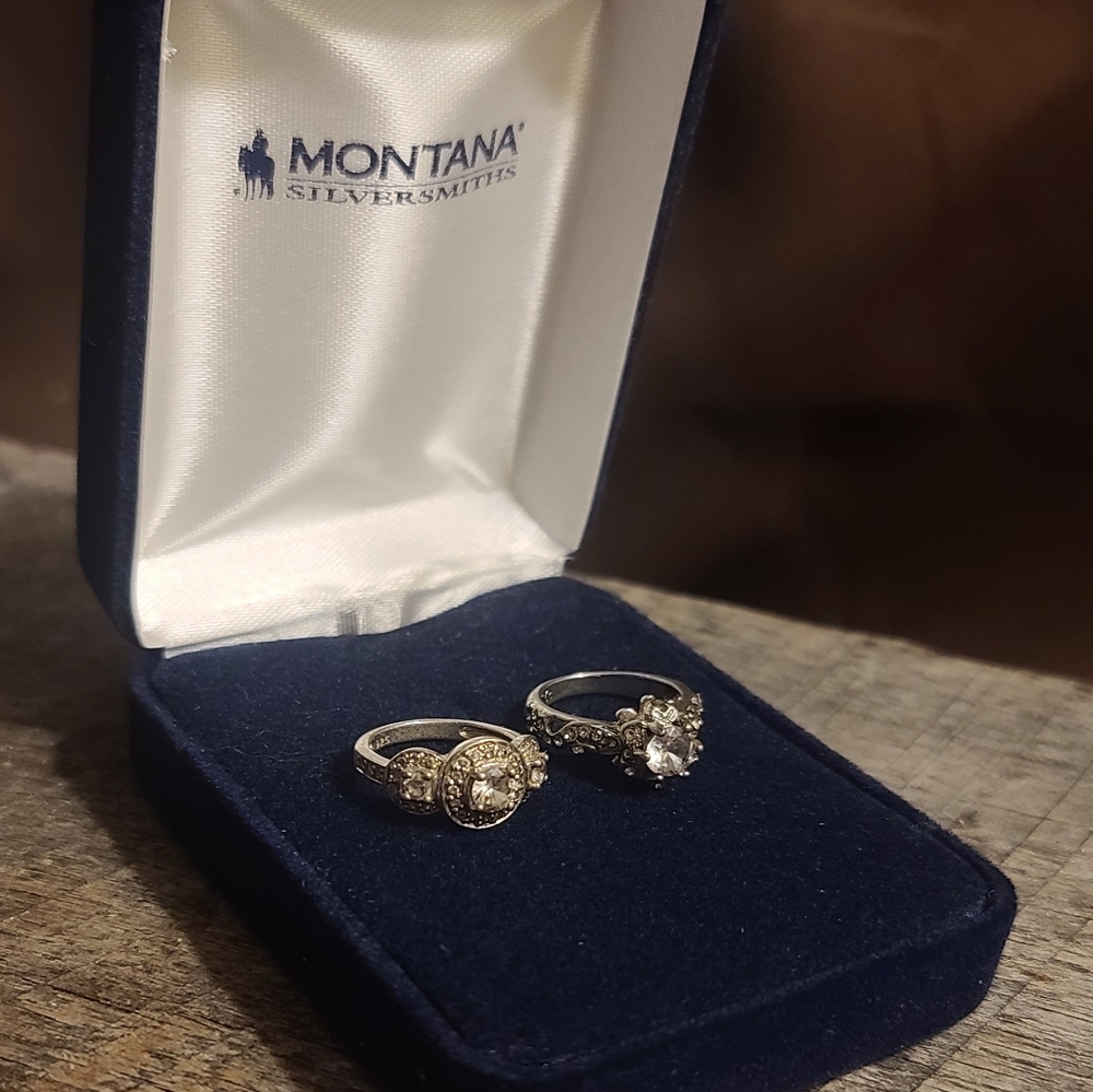 3 Stone Halo Ring and Lotus Flower Moissanite  925 Sterling Silver